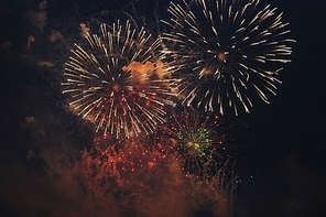 Fireworks exploading in the skies