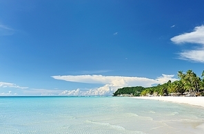 Beautiful wild beach at remote island| Philippines