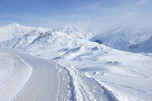 Mountains with snow in winter| Val-d'Isere| Alps| France