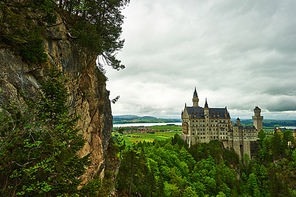 The castle of Neuschwanstein in Bavaria|Germany.