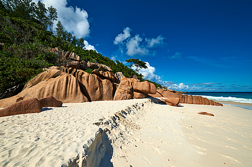 Beautiful beach at Seychelles|La Digue