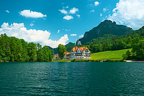 Alpsee lake at Hohenschwangau near Munich in Bavaria|Germany