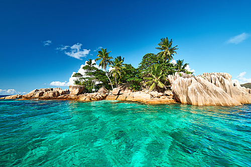 Beautiful St. Pierre Island at Seychelles