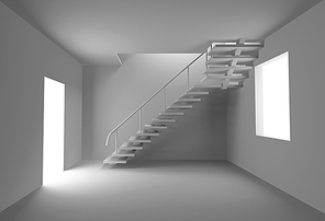 concept blank interior (3D rendering)