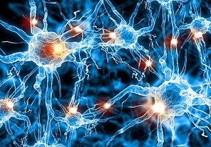 Illustration of a nerve cell