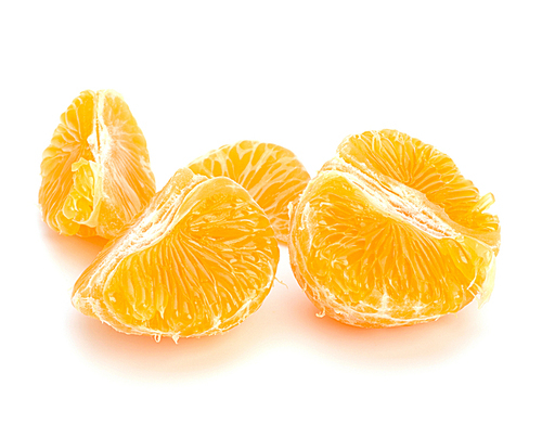 Tangerine isolated on white