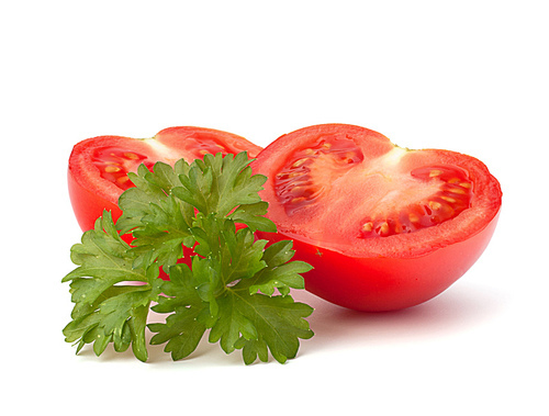 Tomato vegetable isolated on white