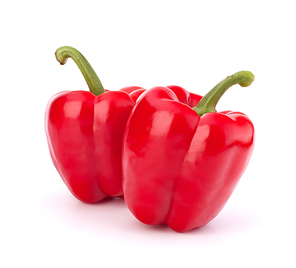 red pepper isolated on white