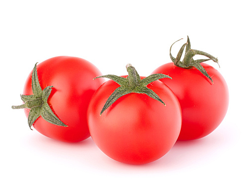 Cherry tomato isolated on white cutout