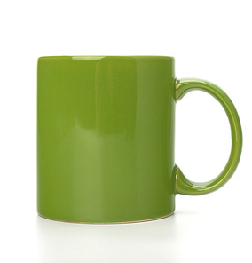 Green tea mug or cup isolated on white cutout