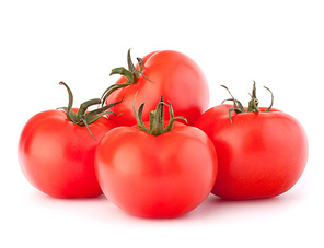 Tomato vegetables pile isolated on white cutout