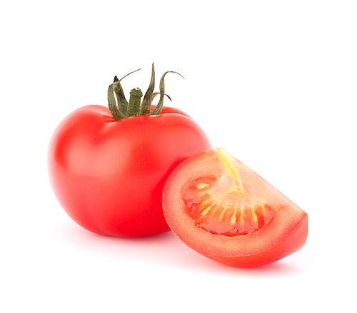 Tomato vegetables pile isolated on white cutout