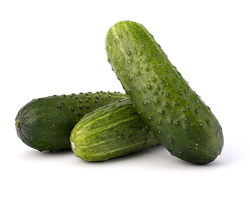 Cucumber vegetable isolated on white