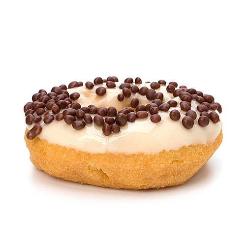 Delicious doughnut isolated on white