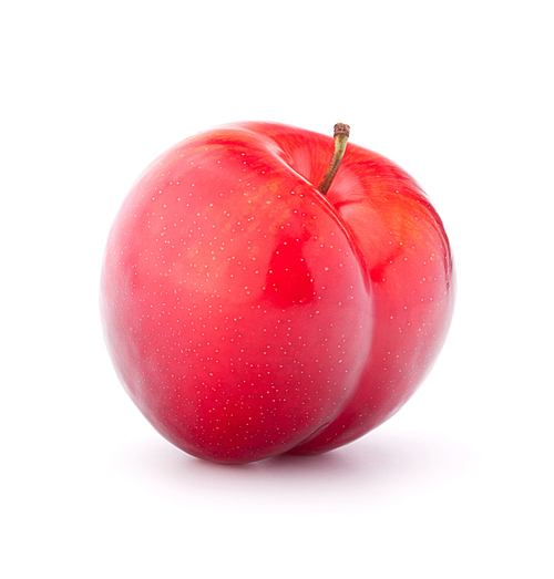 Sweet plum isolated on white cutout