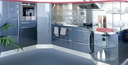 gray silver kitchen modern interior design house decoration