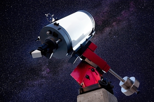 astronomical observatory telescope stars night sky