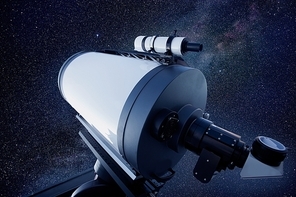 astronomical observatory telescope stars night sky