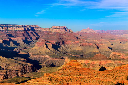 Arizona sunset Grand Canyon National Park Yavapai Point USA