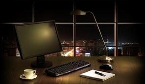 Office at night