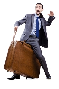 Business travel concept with businessman