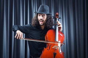 Man playing the cello