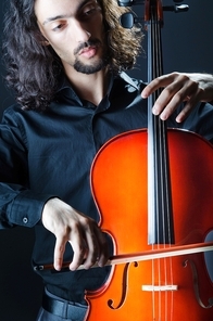 Man playing the cello