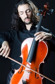 Man playing the cello