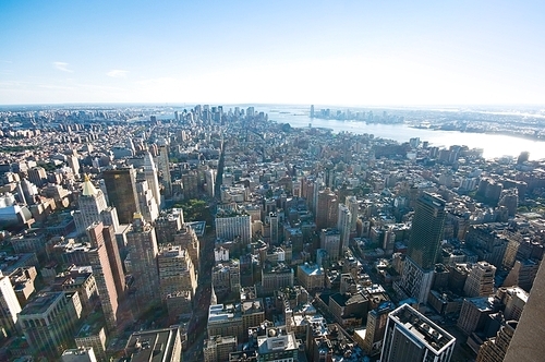 New York city tall skyscrapers