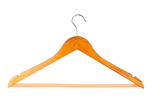 Hanger isolated on the white background