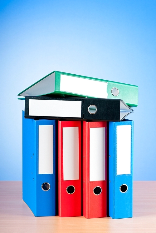 유토이미지 | Office folder against gradient background
