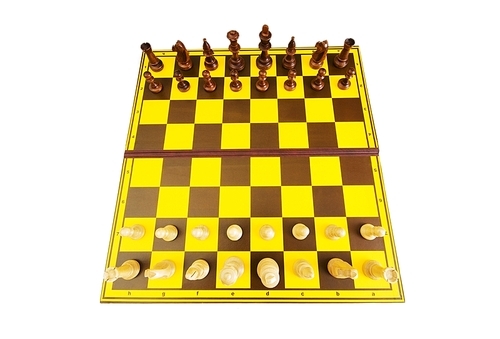 Chess figures isolated on the white background