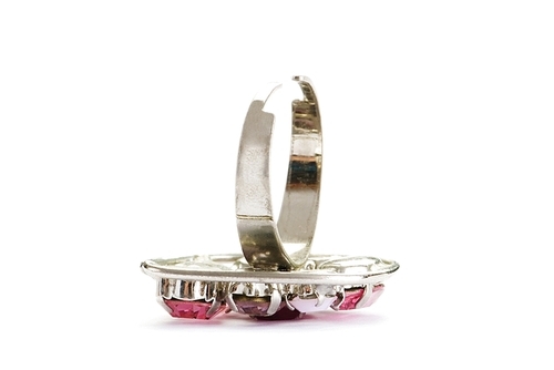 Jewellery ring isolated on the white background