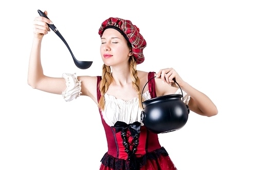 Young woman in traditional german costume