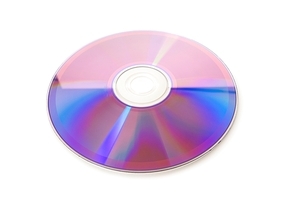 Laser disk isolated on the white background