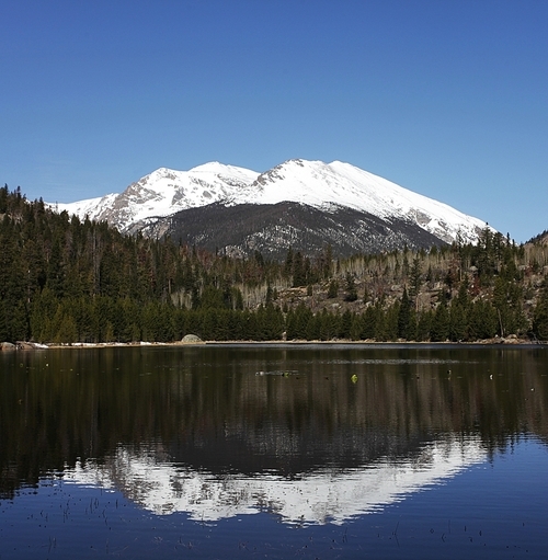 High mountains lake