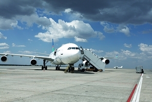 Aircraft in  airport