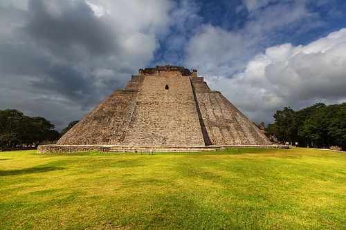 Mayan pyramid in Uxmal|Yucatan|Mexico