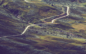 Road in Norway mountains