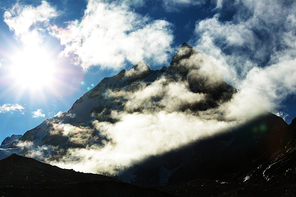 Ushba peak|Caucasus Mountains. Svaneti