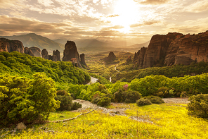Meteora monasteries in Greece.