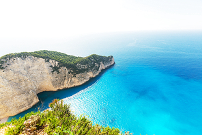 Beautiful sea landscapes on Zakynthos Island in Greece