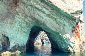 Beautiful sea landscapes on Zakynthos Island in Greece