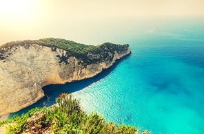 Beautiful Navagio Beach on Zakynthos Island in Greece