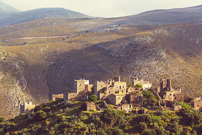 Old traditional  village of Vathia at Mani|Greece