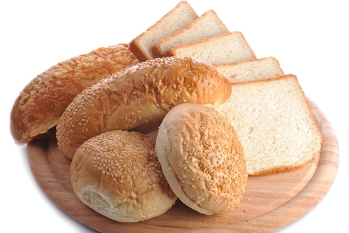 fresh baked bread close up