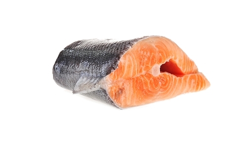 One piece of  salmon  isolated