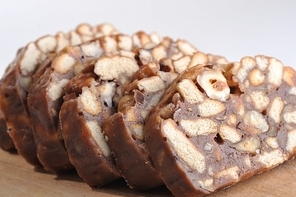 sweet sliced cake  ready to eat