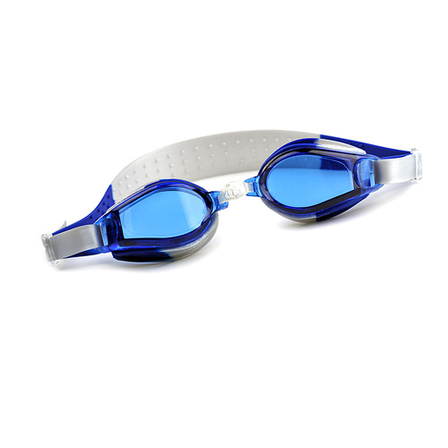 blue swim goggles isolated on white