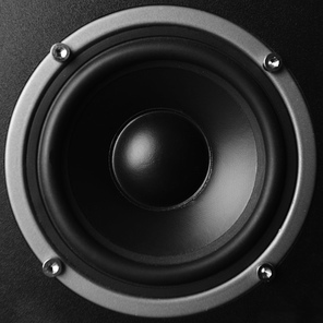 musical speaker  isolated on white background